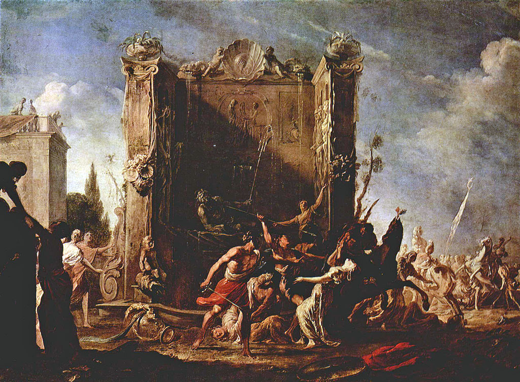 Das Bild zeigt das Gemälde: Raub der Sabinerinnen